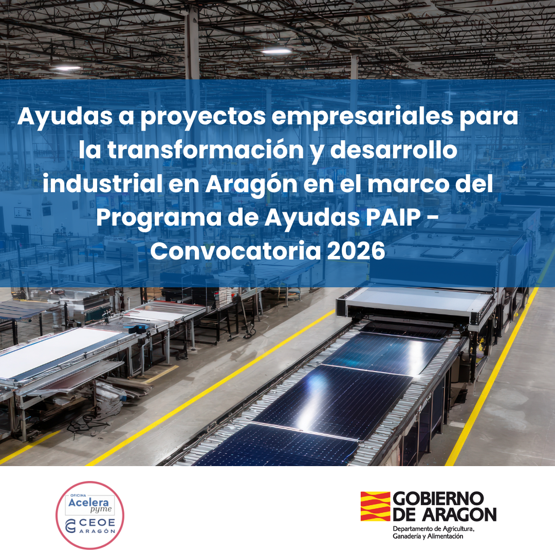 Ir a Ayudas Para La Transformacion Y Desarrollo Industrial En Aragon Linea Tdi Federpaip 2026